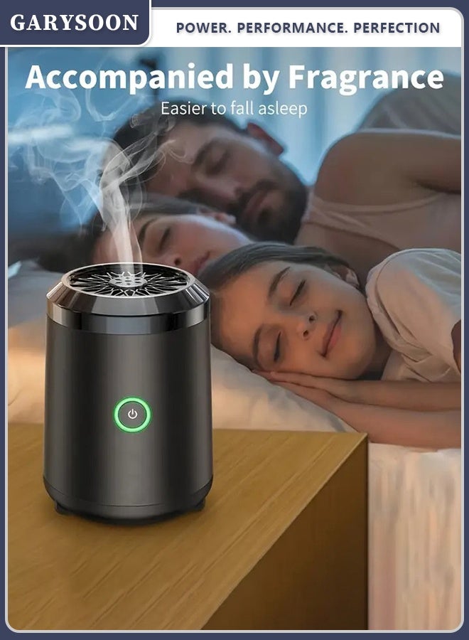 Garysoon Portable Mini Metal Aromatherapy Incense Burner – USB Powered Charcoal Burner with Overheat Protection - Image 1