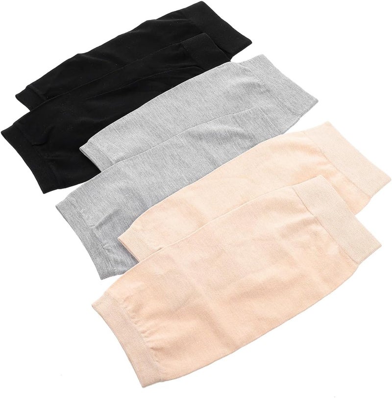 FOYTOKI Daily life matching design 3 Pairs Scar Covering Elbow Brace Breathable Elbow Protector Elbow Covers Compression Sleeves Arm Elbow Brace Sleeve Protective Elbow Sleeve Elbow Support Men and Women Elasticity Salt resistant coating - Image 1