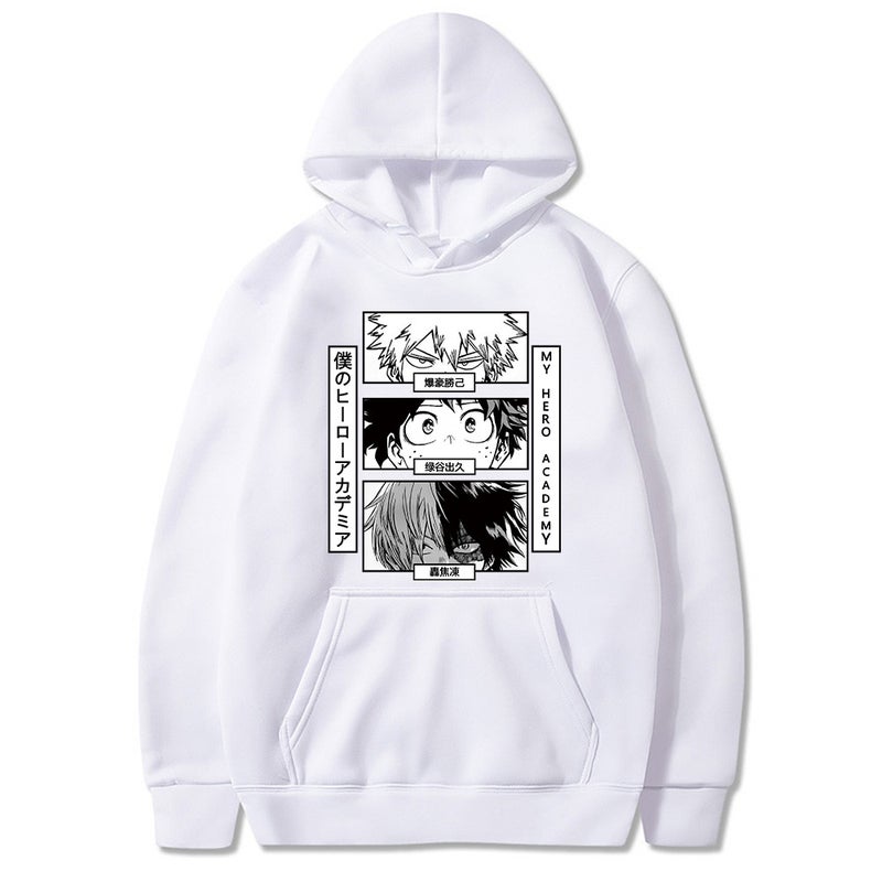 My hero academia printed loose casual hooded vests for men and women - Image 2