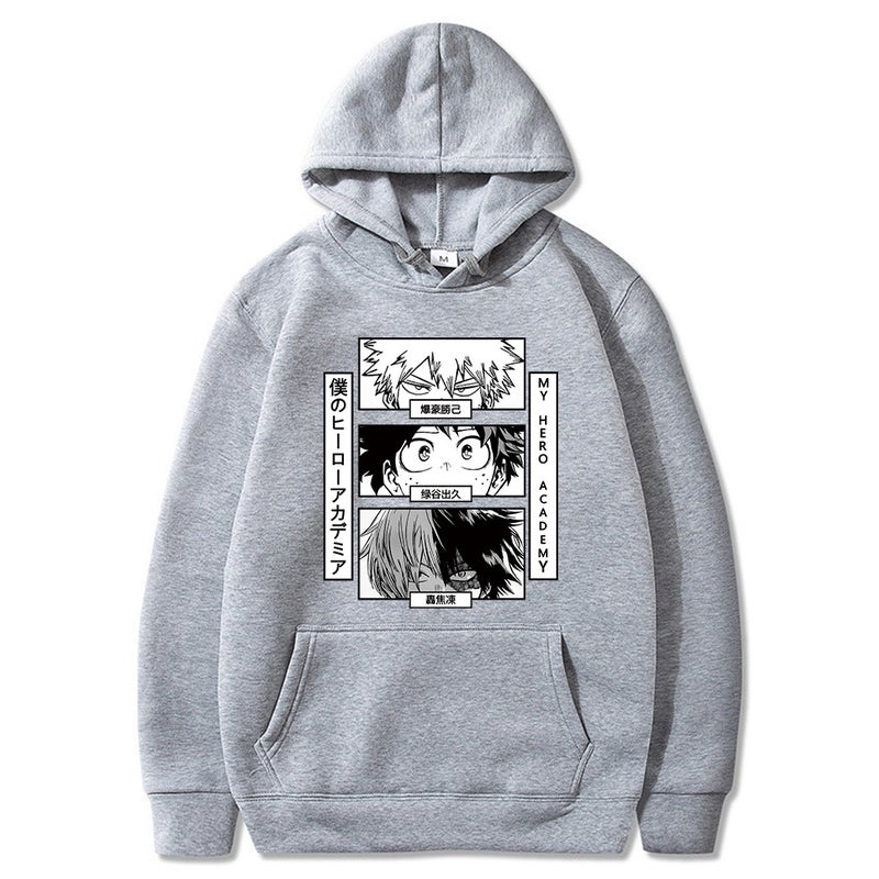 My hero academia printed loose casual hooded vests for men and women - Image 3