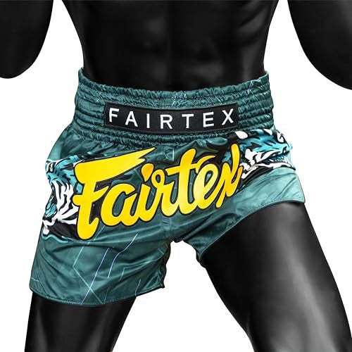 Fairtex Slim Cut Muay Thai Boxing Shorts Jungle Hunter Medium - Image 3