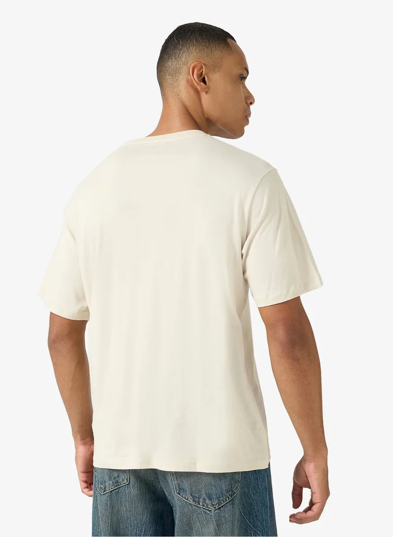 جاي جاي ريبل تيشيرت أساسي بياقة دائرية