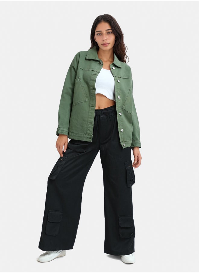RAVIN - Fashionable Slip On Cargo Pants - Image 1