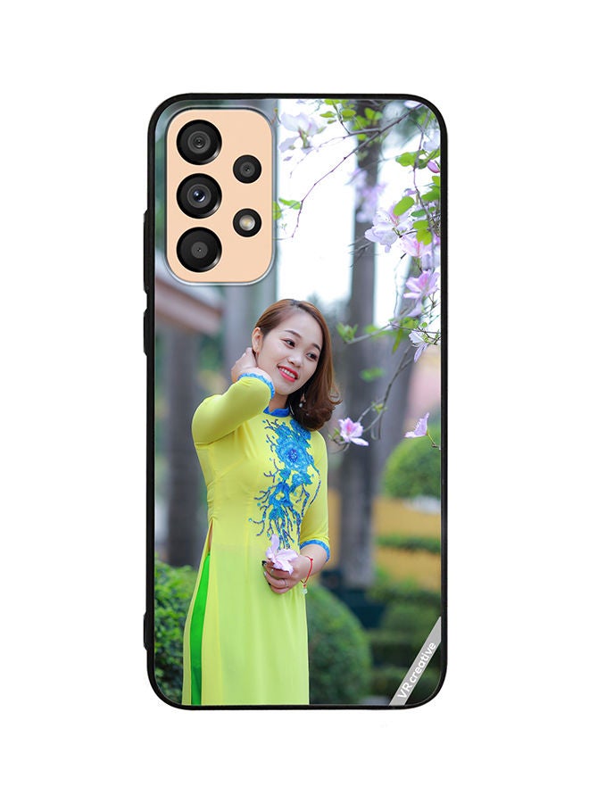 VR CREATIVE Protective Case Cover For Samsung Galaxy A73 5G Nepal Traditional Girl Design Multicolour - Image 1