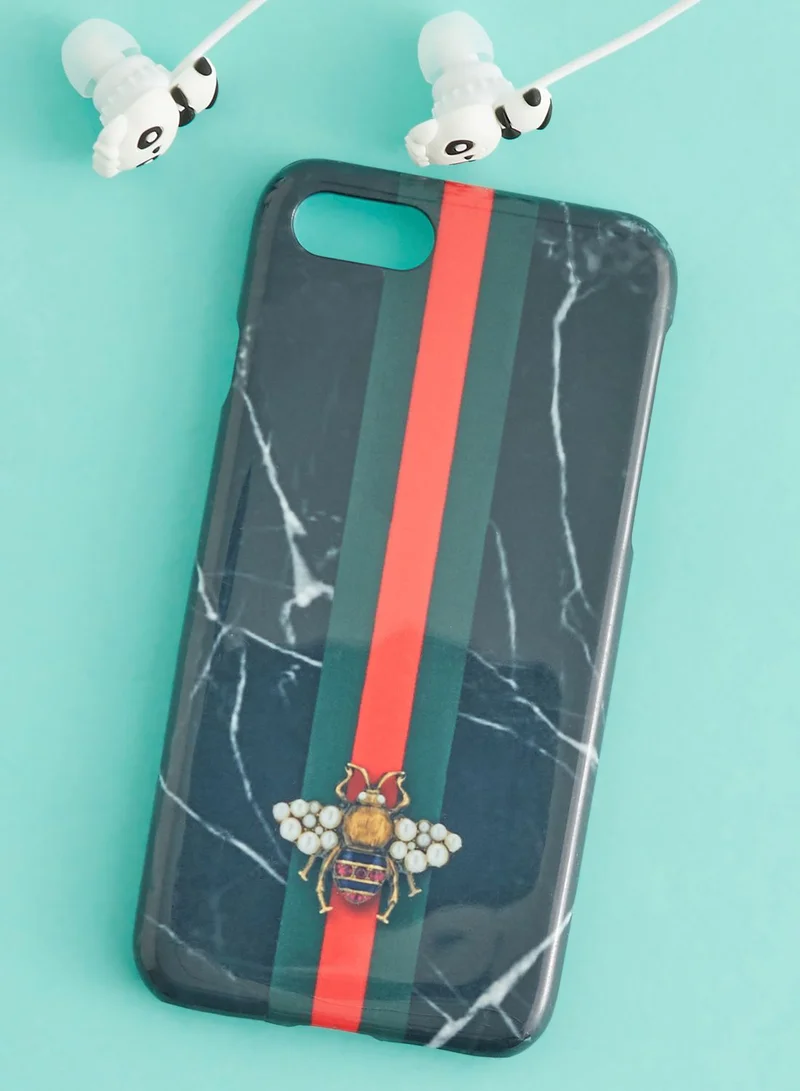 Pink Cactus Marble Stripe iPhone 6/7/8 Case