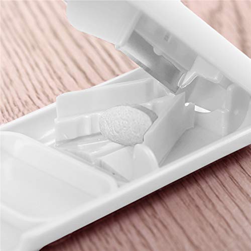 Rilekh Tablet/Pill Cutter and Splitter (Color May vary) Pill Cutter for Small and Large Pills – Precise Tablet Splitter with Stainless Steel Blade - Image 4