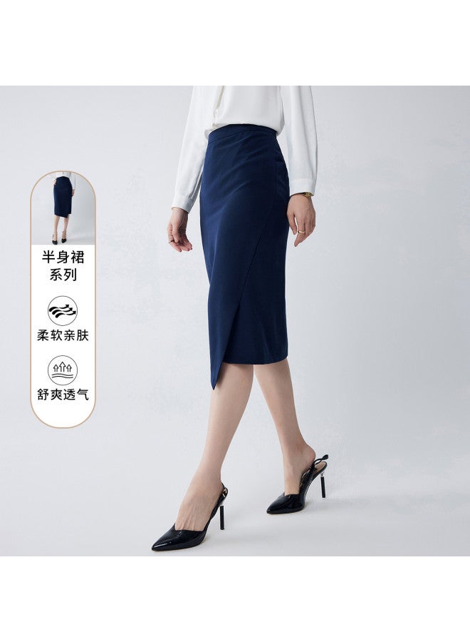 ROMON Women'S Midi Skirt, Elegant Daily Versatile Asymmetric Hem Skirt, Bodycon Pencil Skirt For Women - Image 3