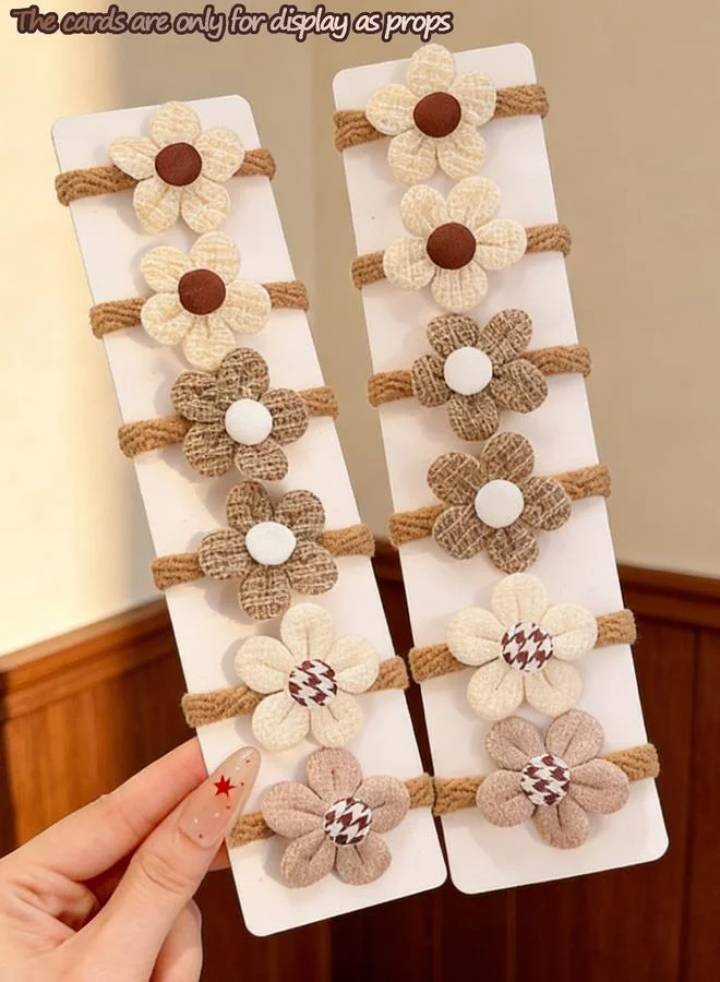Take Two Set Of 12 - Flower Hair Ties