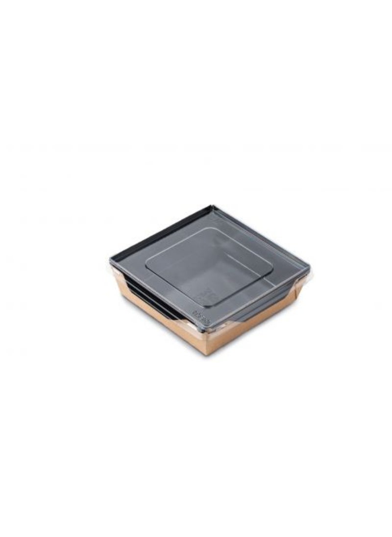 Doeco Salad Container With Lid 900 Black Edition 