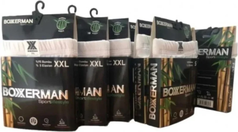 تاتكان Men's Bamboo Boxerman Boxer - 3 Pieces