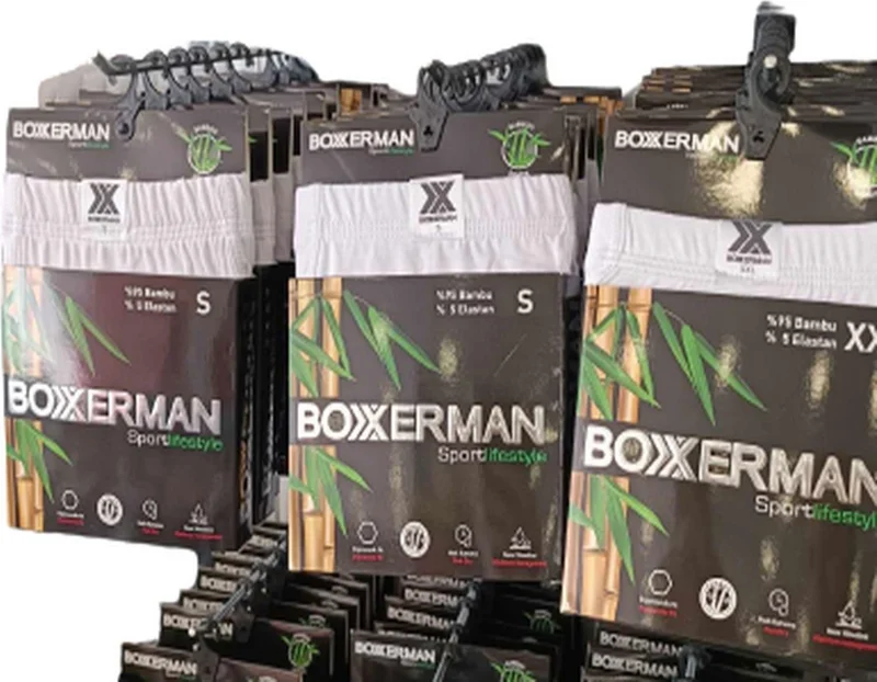 تاتكان Men's Bamboo Boxerman Boxer - 3 Pieces