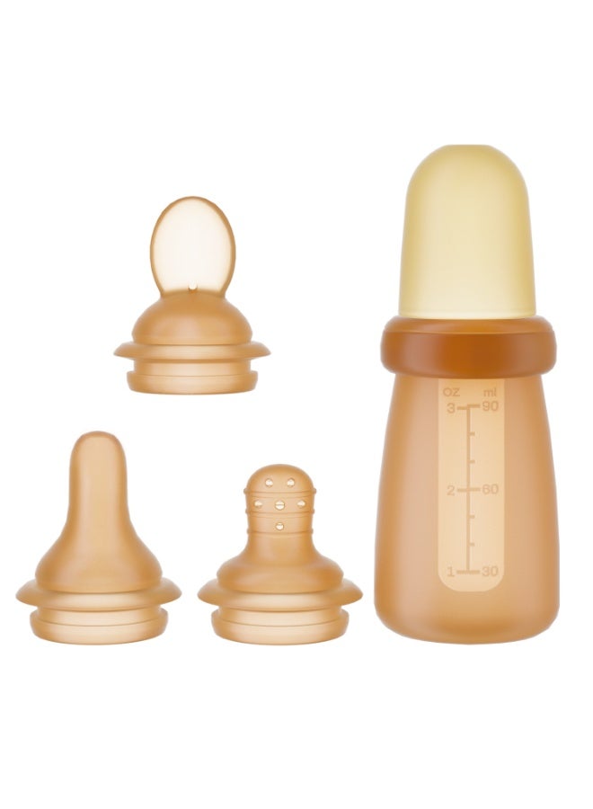 3-In-1 Baby Food Feeder, Rice Cereal Feeding Bottles, Silicone Baby Feeding Spoon，Squeeze-Type Feeding Spoon - Image 1