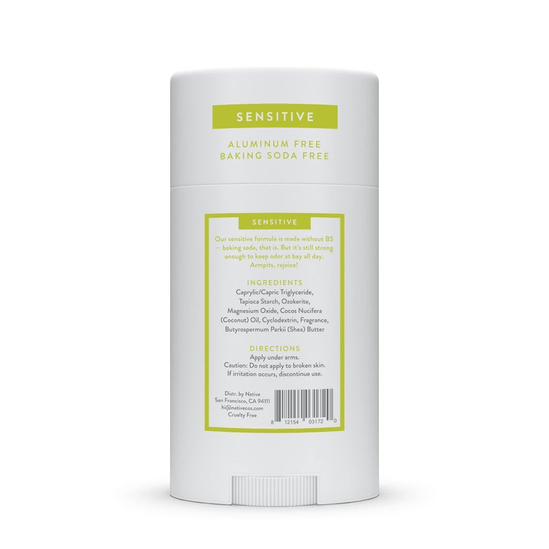 Native Aluminum-Free Sensitive Deodorant Contains Naturally Derived Ingredients | for Women & Men| Aloe & Green Tea, 2.65 oz - Image 2