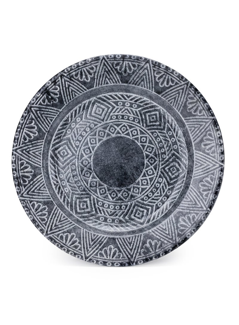 Edessa Ceramic Ginko 20Cm Dessert Plate, Dark Grey (Set of 1) - Image 1