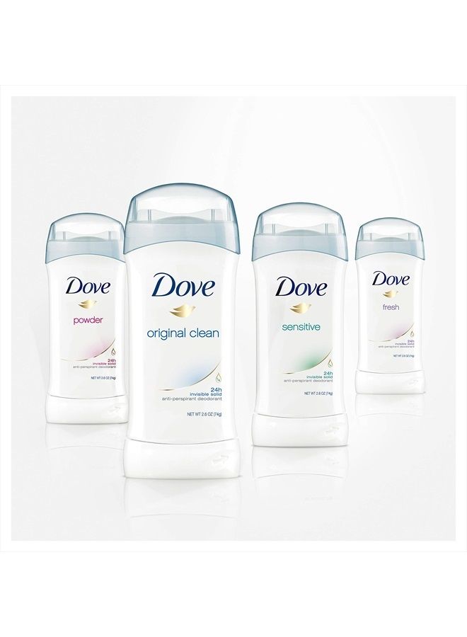 Dove Antiperspirant Deodorant 24-hour Sweat Protection Original Clean Deodorant for Women 2.6 oz, 2 Count - Image 3
