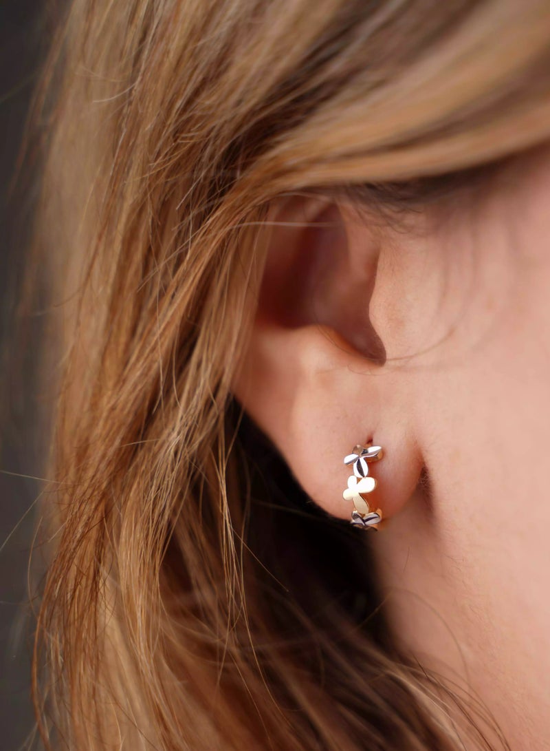 روبي آرت الذهب أقراط روبي آرت جولد من الذهب الخالص عيار 18 قيراطًا للنساء - 2.20 جرام - Image 2