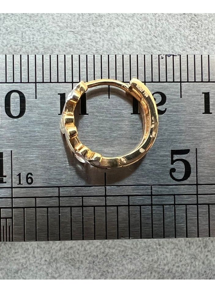 روبي آرت الذهب أقراط روبي آرت جولد من الذهب الخالص عيار 18 قيراطًا للنساء - 2.20 جرام - Image 3