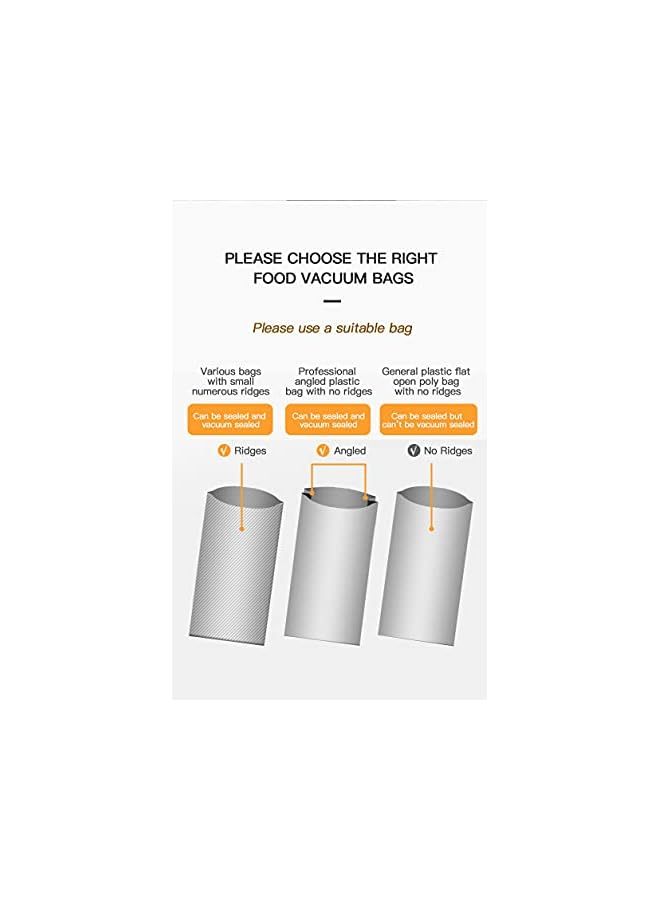 Celerity Vacuum Sealer Machine Along 10 Vacuum Sealing Bags | Upgraded Multi Mode Compact Air Food Sealers | Strong Suction Pump For Longer Preservation | Home Kitchen Storage Saver - Image 4