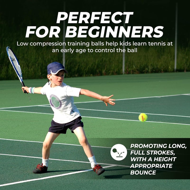 TOURNA Green Dot Low Compression Tennis Balls - Image 2