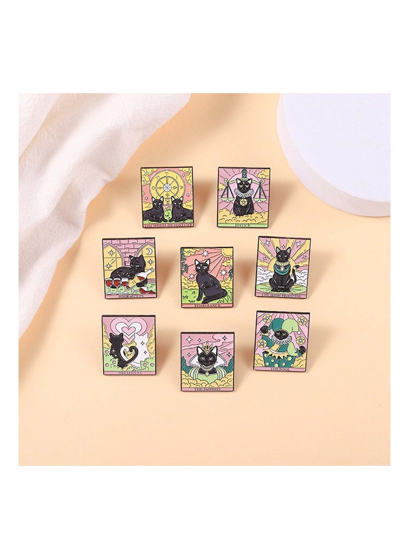 SYOSI Fashion Cartoon Daily Life Decor Enamel Brooch Pins Set for Unisex Child Women's Clothing Decorate,8 Pcs - Image 4