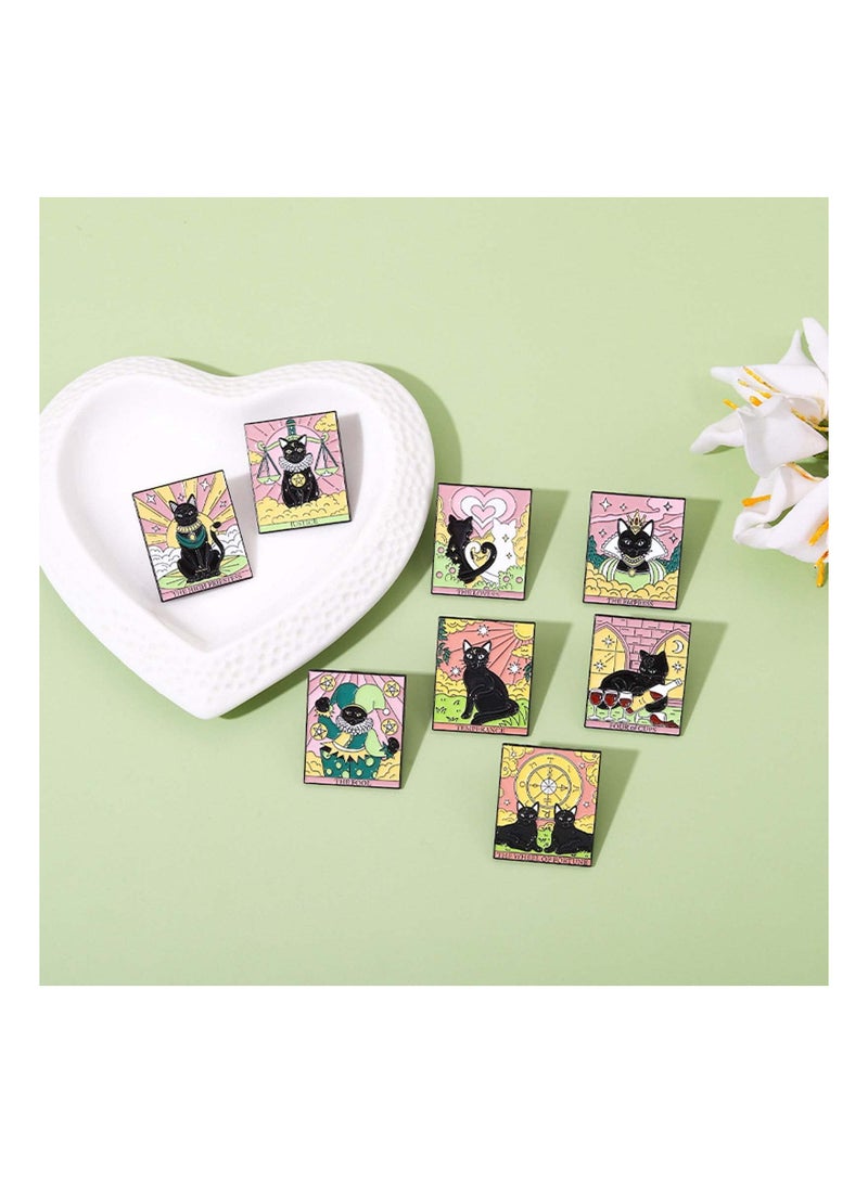 SYOSI Fashion Cartoon Daily Life Decor Enamel Brooch Pins Set for Unisex Child Women's Clothing Decorate,8 Pcs - Image 2