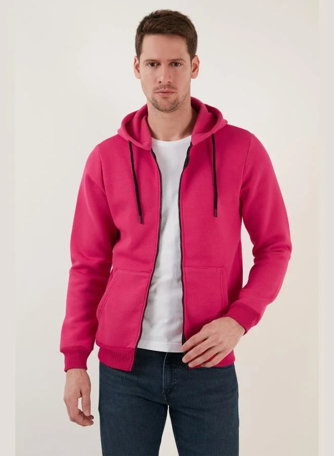 Buratti  Buratti Regular Fit Hooded Zip-Up, Fleece-Lined, Soft Brushed Winter Sweatshirt for Men 5905340 for Men | Best Price UAE