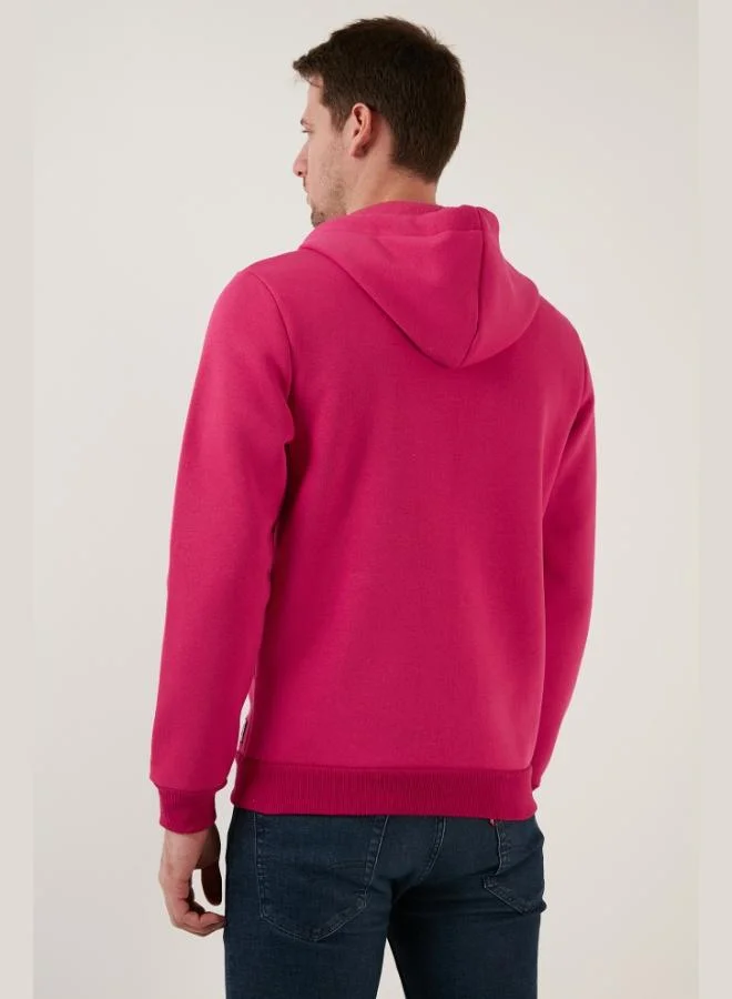 Buratti  Buratti Regular Fit Hooded Zip-Up, Fleece-Lined, Soft Brushed Winter Sweatshirt for Men 5905340 for Men | Best Price UAE