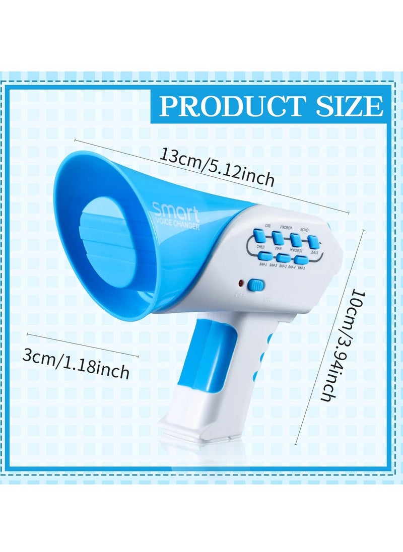 Voice Changer for Kids 7 Sound Effects Rhythm Function Multi Voice Changing Loudspeaker Toy Megaphone Amplifier Toy with Different Voice Modifiers Ideal Gift for Kids Age 3 and Up Blue