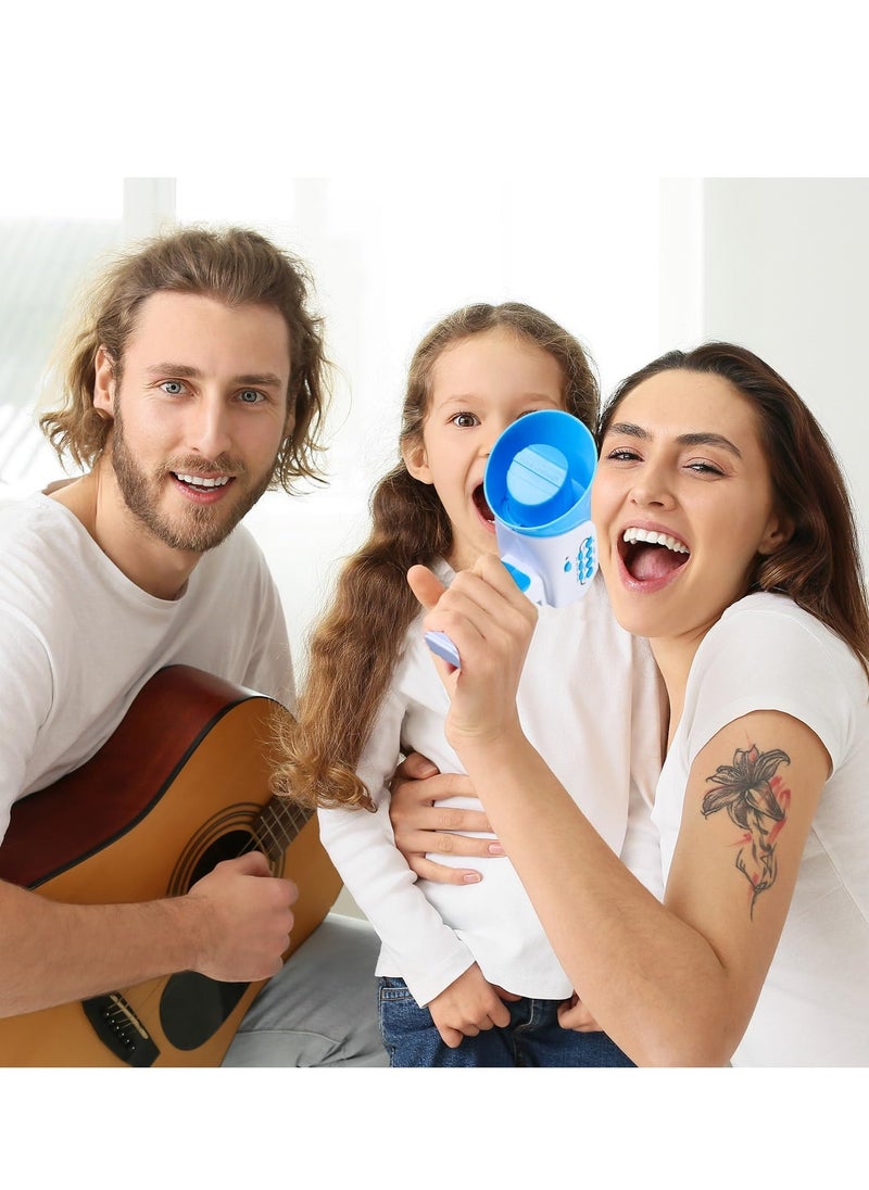 Voice Changer for Kids 7 Sound Effects Rhythm Function Multi Voice Changing Loudspeaker Toy Megaphone Amplifier Toy with Different Voice Modifiers Ideal Gift for Kids Age 3 and Up Blue