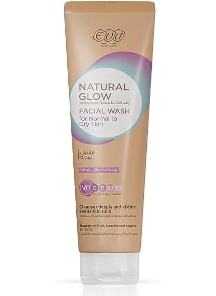 Natural Glow Facial Wash Vitamin-Enriched Brightening Formula for Normal to Dry Skin 100ml