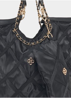 Styli Quilted Tote Bag with Chain Straps  - Image 4