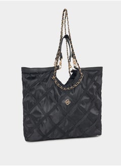 Styli Quilted Tote Bag with Chain Straps  - Image 1