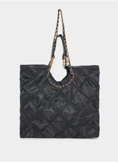 Styli Quilted Tote Bag with Chain Straps  - Image 3