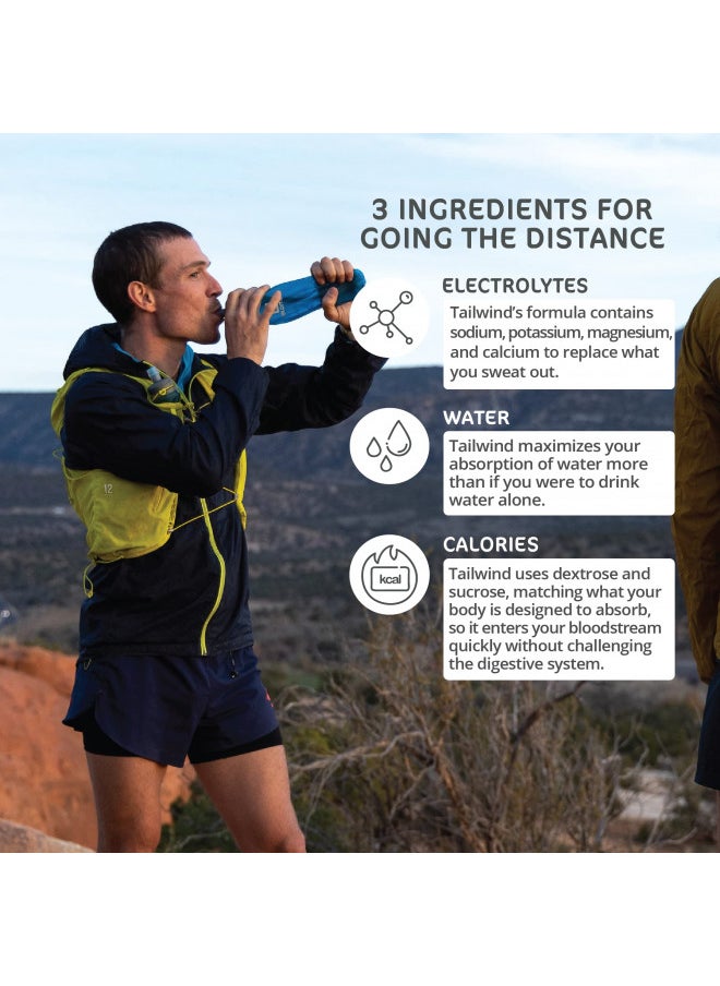 Tailwind Nutrition Tailwind Nutrition Endurance Fuel, Grab-and-Go Hydration Drink Mix with Electrolytes, Non-GMO, Free of Soy, Dairy, and Gluten, Vegan, Naked Unflavored, Pack of 12  - Image 3