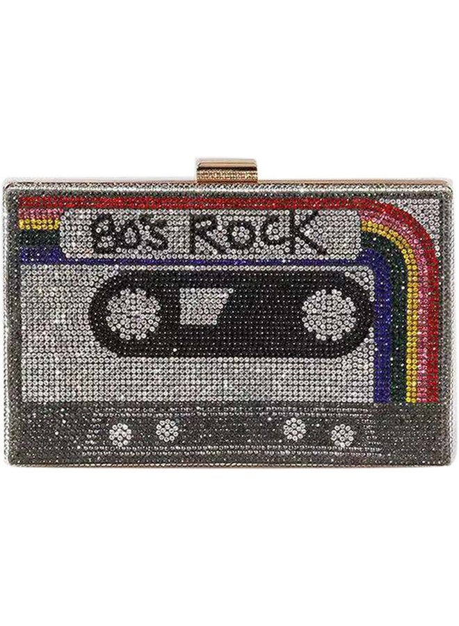 QZUnique Tape Shaped Shoulder Bag Radio Recorder Pu Crossbody Bag Women'S Retro Evening Bag Handbag Clutch Purse - Image 1