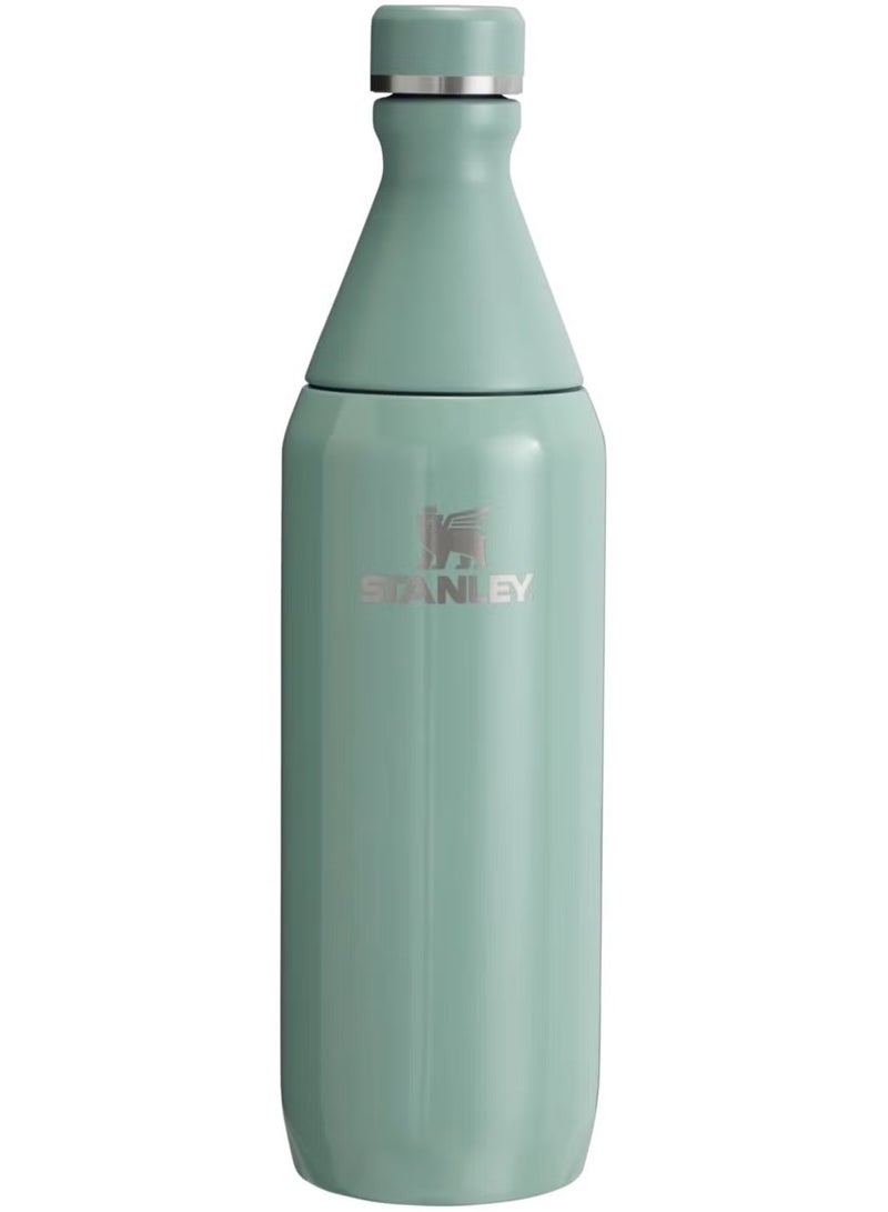 All Day Slim Leakproof Water Bottle 20Oz | 6Hr Cold, 11Hr Iced | Bpa-Free Recycled Stainless Steel | Double Opening For Ice & Easy Cleaning | Dishwasher Safe & Car Cup Holder Compatible - Image 1