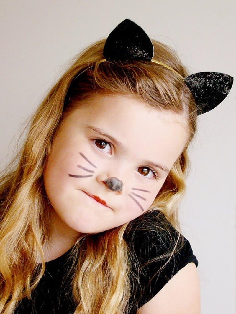 Merroyal Glitter Cat Ears Headband Halloween Fancy Dress Cat Woman Hairband Cosplay - Image 2