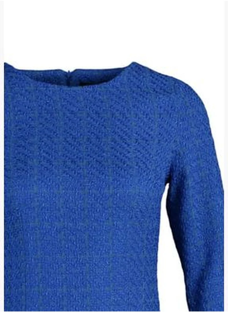trendyol Blue Tweed Dress TWOAW23EL00796