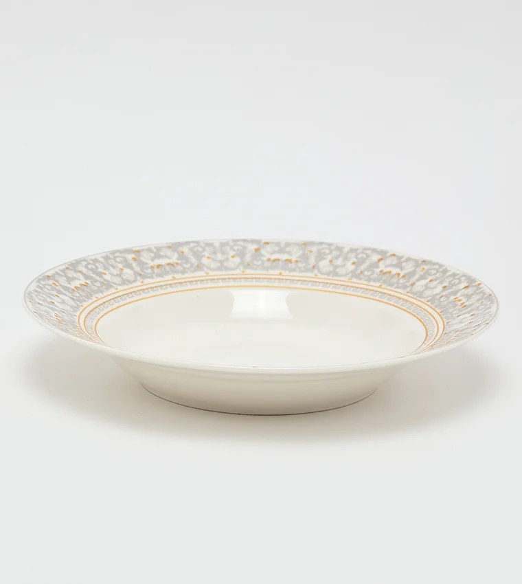 Sur La Table Soup/Pasta Plate 21cm White/Silver