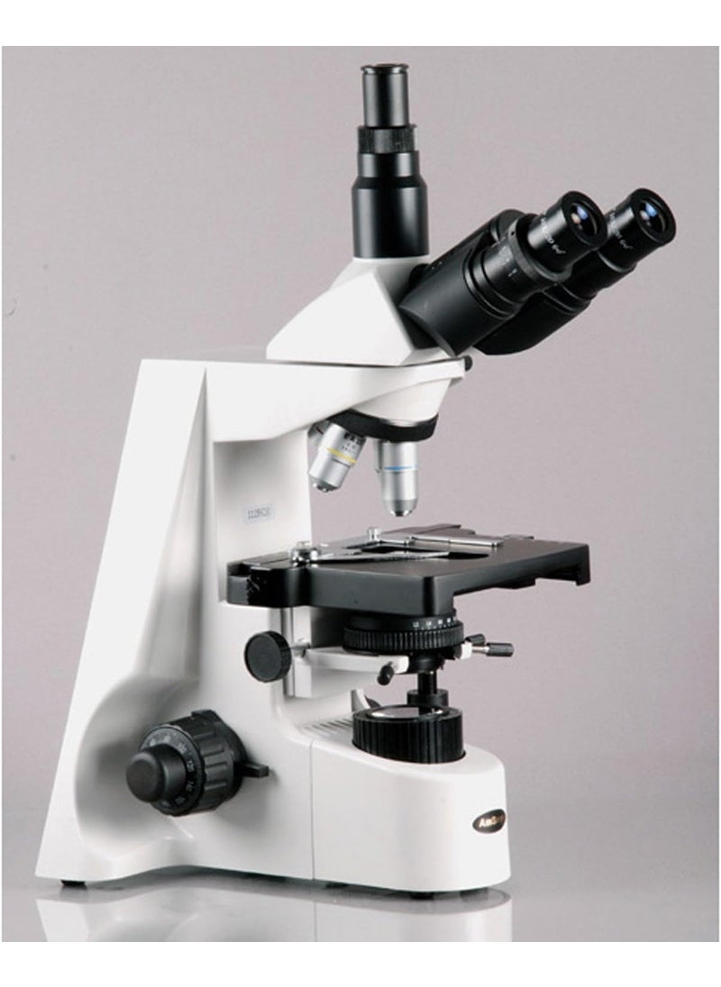 AmScope AmScope T690BPL Trinocular Compound Microscope 40X2000X Magnification WH10x and WH20x SuperWidefield Eyepieces Infinity Plan Achromatic Objectives Brightfield Kohler Condenser DoubleLayer Mechanical Stage  - Image 3