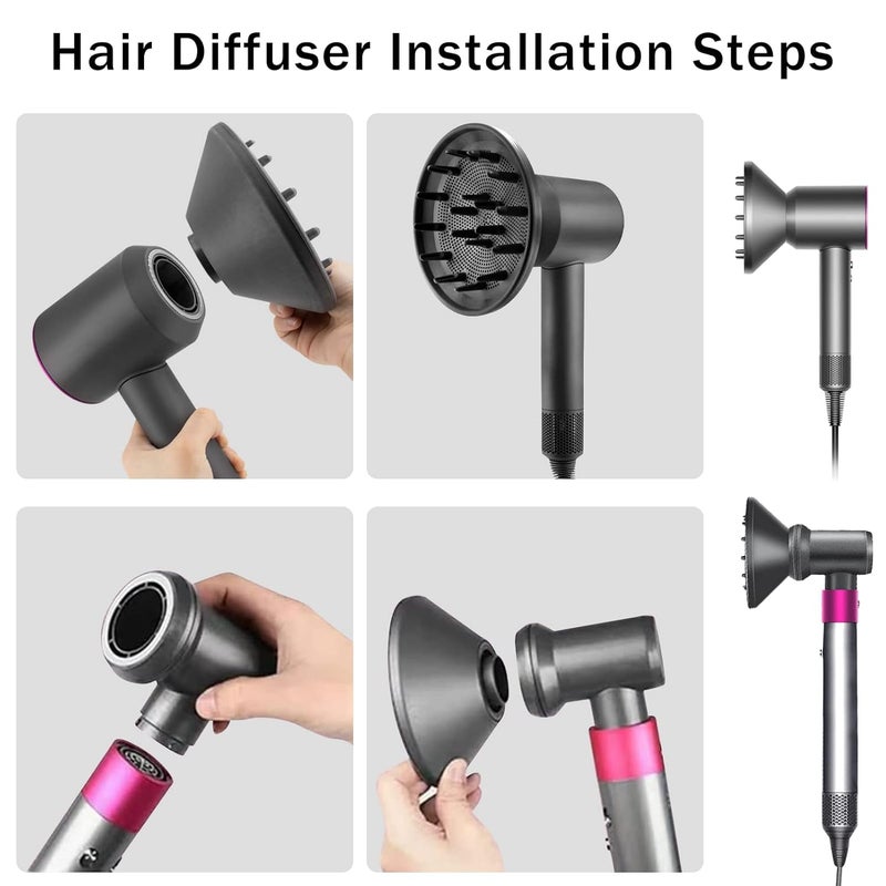 Chuancheng Hair Diffuser Attachment Nozzles for Dyson Supersonic Hair Dryer HD01 HD02 HD03 HD04 HD08 HD15 Tools Accessaries Parts - Image 5