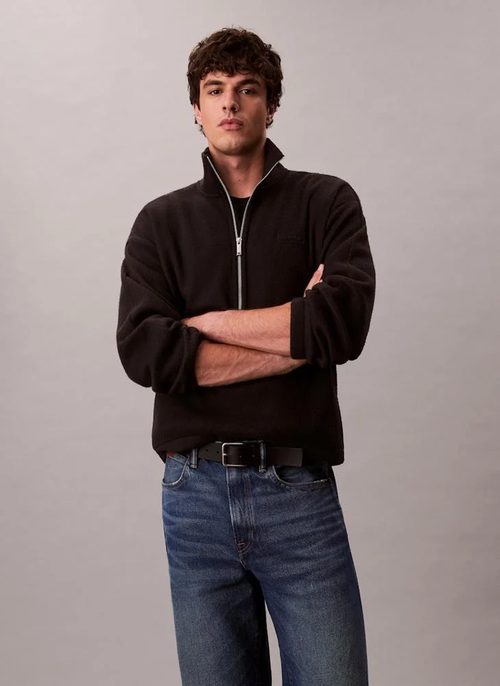 CALVIN KLEIN Oversized Half Zip Sweatshirt