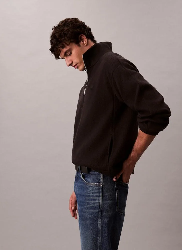 CALVIN KLEIN Oversized Half Zip Sweatshirt