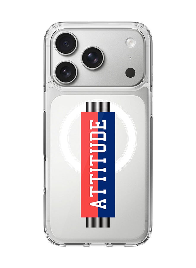 Stylizedd Classic Clear MagSafe Case for iPhone 17 Pro , Hybrid Soft Case Flexible Edges Anti Drop TPU PC Gel Thin Transparent Cover [ Designed for iPhone 17 Pro ] - Attitue