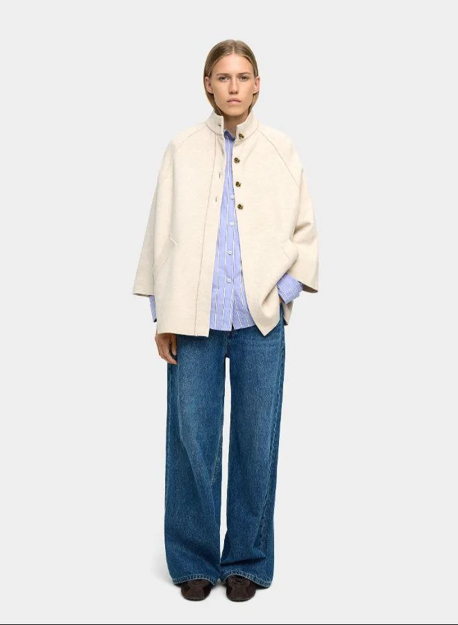 بارفوا بونشو حياك برقبة عالية