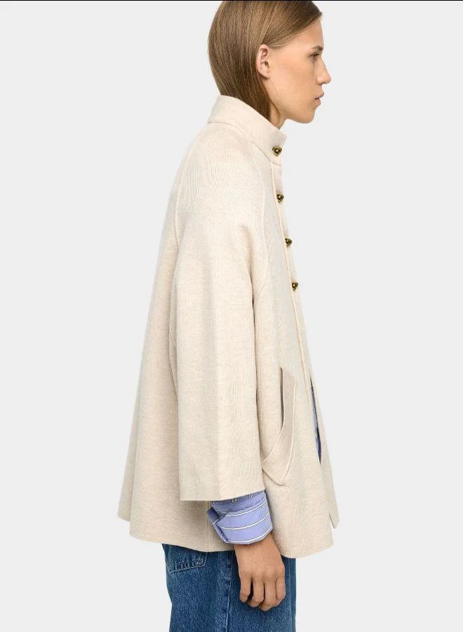 بارفوا بونشو حياك برقبة عالية