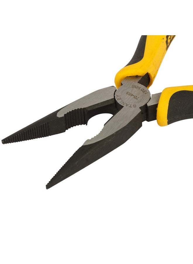 Stanley STANLEY 70-483 6 Sturdy Steel Long Nose Plier Double Color Sleeve - 24 x 14 x 19 Centimeters (Yellow and Black)  - Image 4