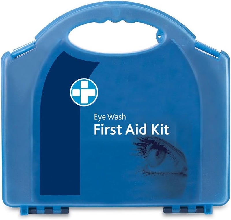 Reliance Medical First Aid Eye Wash Kit - 2 x 500ml Reliwash Eyewash Bottles with Mirror - 2 x 20ml Saline Sterile Solution Pods Drops for Eyes And Eye Pads - Image 3