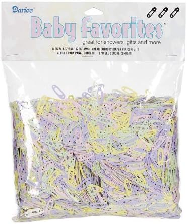 Darice Baby Diaper Pin Pastel Confetti 6Ounce Party Supplies Assorted - Image 2