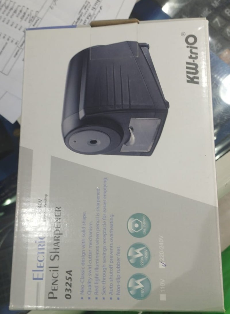 KWTrio Sharpener, KW-trio, Electric Pencil Sharpenerr 325A, Size : 105 x 130 x 120mm, 220 Volt - Image 3